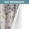 imageHVERSAILTEX Blackout Linen Curtains 84 inch Length 2 Panels Thick Light Blocking Curtain Thermal Insulated Window Drapes for Bedroom Rustic Farmhouse Curtains for Living Room  Heather Light TaupeFloral in GreyYellow