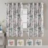 imageHVERSAILTEX Blackout Linen Curtains 84 inch Length 2 Panels Thick Light Blocking Curtain Thermal Insulated Window Drapes for Bedroom Rustic Farmhouse Curtains for Living Room  Heather Light TaupeFloral in GreyTurquoise