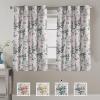 imageHVERSAILTEX Blackout Linen Curtains 84 inch Length 2 Panels Thick Light Blocking Curtain Thermal Insulated Window Drapes for Bedroom Rustic Farmhouse Curtains for Living Room  Heather Light TaupeFloral in GreyTurquoise