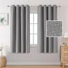 imageHVERSAILTEX Blackout Linen Curtains 84 inch Length 2 Panels Thick Light Blocking Curtain Thermal Insulated Window Drapes for Bedroom Rustic Farmhouse Curtains for Living Room  Heather Light TaupeHeather Grey