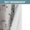 imageHVERSAILTEX Blackout Linen Curtains 84 inch Length 2 Panels Thick Light Blocking Curtain Thermal Insulated Window Drapes for Bedroom Rustic Farmhouse Curtains for Living Room  Heather Light TaupeFloral in GreyTurquoise