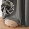 imageHVERSAILTEX Blackout Linen Curtains 84 inch Length 2 Panels Thick Light Blocking Curtain Thermal Insulated Window Drapes for Bedroom Rustic Farmhouse Curtains for Living Room  Heather Light TaupeHeather Taupe Gray