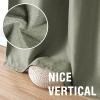 imageHVERSAILTEX Blackout Linen Curtains 84 inch Length 2 Panels Thick Light Blocking Curtain Thermal Insulated Window Drapes for Bedroom Rustic Farmhouse Curtains for Living Room  Heather Light TaupeHeather Olive