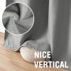 imageHVERSAILTEX Blackout Linen Curtains 84 inch Length 2 Panels Thick Light Blocking Curtain Thermal Insulated Window Drapes for Bedroom Rustic Farmhouse Curtains for Living Room  Heather Light TaupeHeather Grey