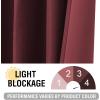 imageHVERSAILTEX Blackout Linen Curtains 84 inch Length 2 Panels Thick Light Blocking Curtain Thermal Insulated Window Drapes for Bedroom Rustic Farmhouse Curtains for Living Room  Heather Light TaupeHeather Burgundy