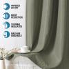 imageHVERSAILTEX Blackout Linen Curtains 84 inch Length 2 Panels Thick Light Blocking Curtain Thermal Insulated Window Drapes for Bedroom Rustic Farmhouse Curtains for Living Room  Heather Light TaupeHeather Olive