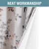 imageHVERSAILTEX Blackout Linen Curtains 84 inch Length 2 Panels Thick Light Blocking Curtain Thermal Insulated Window Drapes for Bedroom Rustic Farmhouse Curtains for Living Room  Heather Light TaupeFloral in GreyCoral