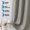 imageHVERSAILTEX Blackout Linen Curtains 84 inch Length 2 Panels Thick Light Blocking Curtain Thermal Insulated Window Drapes for Bedroom Rustic Farmhouse Curtains for Living Room  Heather Light TaupeHeather Taupe