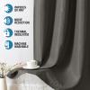 imageHVERSAILTEX Blackout Linen Curtains 84 inch Length 2 Panels Thick Light Blocking Curtain Thermal Insulated Window Drapes for Bedroom Rustic Farmhouse Curtains for Living Room  Heather Light TaupeHeather Charcoal Gray