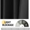 imageHVERSAILTEX Blackout Linen Curtains 84 inch Length 2 Panels Thick Light Blocking Curtain Thermal Insulated Window Drapes for Bedroom Rustic Farmhouse Curtains for Living Room  Heather Light TaupeHeather Black