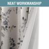 imageHVERSAILTEX Blackout Linen Curtains 84 inch Length 2 Panels Thick Light Blocking Curtain Thermal Insulated Window Drapes for Bedroom Rustic Farmhouse Curtains for Living Room  Heather Light TaupeFloral in GreySage