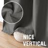 imageHVERSAILTEX Blackout Linen Curtains 84 inch Length 2 Panels Thick Light Blocking Curtain Thermal Insulated Window Drapes for Bedroom Rustic Farmhouse Curtains for Living Room  Heather Light TaupeHeather Charcoal Gray
