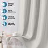 imageHVERSAILTEX Blackout Linen Curtains 84 inch Length 2 Panels Thick Light Blocking Curtain Thermal Insulated Window Drapes for Bedroom Rustic Farmhouse Curtains for Living Room  Heather Light TaupeHeather Off White