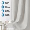 imageHVERSAILTEX Blackout Linen Curtains 84 inch Length 2 Panels Thick Light Blocking Curtain Thermal Insulated Window Drapes for Bedroom Rustic Farmhouse Curtains for Living Room  Heather Light TaupeHeather Natural