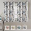 imageHVERSAILTEX Blackout Linen Curtains 84 inch Length 2 Panels Thick Light Blocking Curtain Thermal Insulated Window Drapes for Bedroom Rustic Farmhouse Curtains for Living Room  Heather Light TaupeFloral in BluestoneTaupe