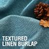 imageHVERSAILTEX Blackout Linen Curtains 84 inch Length 2 Panels Thick Light Blocking Curtain Thermal Insulated Window Drapes for Bedroom Rustic Farmhouse Curtains for Living Room  Heather Light TaupeHeather Aegean Blue