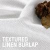 imageHVERSAILTEX Blackout Linen Curtains 84 inch Length 2 Panels Thick Light Blocking Curtain Thermal Insulated Window Drapes for Bedroom Rustic Farmhouse Curtains for Living Room  Heather Light TaupeHeather Pure White