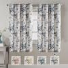 imageHVERSAILTEX Blackout Linen Curtains 84 inch Length 2 Panels Thick Light Blocking Curtain Thermal Insulated Window Drapes for Bedroom Rustic Farmhouse Curtains for Living Room  Heather Light TaupeFloral in BluestoneTaupe