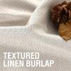 imageHVERSAILTEX Blackout Linen Curtains 84 inch Length 2 Panels Thick Light Blocking Curtain Thermal Insulated Window Drapes for Bedroom Rustic Farmhouse Curtains for Living Room  Heather Light TaupeHeather Ivory