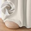 imageHVERSAILTEX Blackout Linen Curtains 84 inch Length 2 Panels Thick Light Blocking Curtain Thermal Insulated Window Drapes for Bedroom Rustic Farmhouse Curtains for Living Room  Heather Light TaupeHeather Ivory