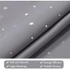 imageHVERSAILTEX Blackout Star Curtains for Kids Room Boys Girls Twinkle Silver Stars Thermal Insulated Cute Thick Soft Curtain Drapes Grommet Top 1 Panel 52quot W x 63quot L GreyGreySilver