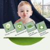imageHVERSAILTEX Blackout Star Curtains for Kids Room Boys Girls Twinkle Silver Stars Thermal Insulated Cute Thick Soft Curtain Drapes Grommet Top 1 Panel 52quot W x 63quot L GreyNavyBronze