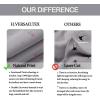 imageHVERSAILTEX Blackout Star Curtains for Kids Room Boys Girls Twinkle Silver Stars Thermal Insulated Cute Thick Soft Curtain Drapes Grommet Top 1 Panel 52quot W x 63quot L GreyGreyPink