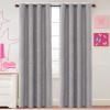 imageHVERSAILTEX Blackout Star Curtains for Kids Room Boys Girls Twinkle Silver Stars Thermal Insulated Cute Thick Soft Curtain Drapes Grommet Top 1 Panel 52quot W x 63quot L GreyGreyPink