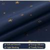 imageHVERSAILTEX Blackout Star Curtains for Kids Room Boys Girls Twinkle Silver Stars Thermal Insulated Cute Thick Soft Curtain Drapes Grommet Top 1 Panel 52quot W x 63quot L GreyNavyBronze