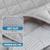 imageHVERSAILTEX Cooling Dog Blanket Soft Dog Bed Cover Cold Sofa Couch Cover for Dogs Washable NonSlip Pet Blanket for Sofa Furniture 32quot x 74quot Glacier GrayGlacier Gray
