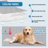 imageHVERSAILTEX Cooling Dog Blanket Soft Dog Bed Cover Cold Sofa Couch Cover for Dogs Washable NonSlip Pet Blanket for Sofa Furniture 32quot x 74quot Glacier GrayGlacier Gray