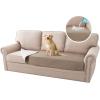 imageHVERSAILTEX Cooling Dog Blanket Soft Dog Bed Cover Cold Sofa Couch Cover for Dogs Washable NonSlip Pet Blanket for Sofa Furniture 32quot x 74quot Glacier GrayKhaki
