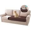 imageHVERSAILTEX Cooling Dog Blanket Soft Dog Bed Cover Cold Sofa Couch Cover for Dogs Washable NonSlip Pet Blanket for Sofa Furniture 32quot x 74quot Glacier GrayBrown