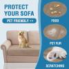 imageHVERSAILTEX Cooling Dog Blanket Soft Dog Bed Cover Cold Sofa Couch Cover for Dogs Washable NonSlip Pet Blanket for Sofa Furniture 32quot x 74quot Glacier GrayKhaki
