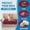 imageHVERSAILTEX Cooling Dog Blanket Soft Dog Bed Cover Cold Sofa Couch Cover for Dogs Washable NonSlip Pet Blanket for Sofa Furniture 32quot x 74quot Glacier GrayBurgundy