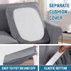 imageHVERSAILTEX Couch Cover Set for Sofa and Loveseat Stretch 4 Piece Sofa Covers for 3 Cushion Couch3 Piece Loveseat Covers for 2 Cushion Couch Feature Thicker Jacquard Fabric DoveDove
