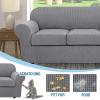 imageHVERSAILTEX Couch Cover Set for Sofa and Loveseat Stretch 4 Piece Sofa Covers for 3 Cushion Couch3 Piece Loveseat Covers for 2 Cushion Couch Feature Thicker Jacquard Fabric DoveDove