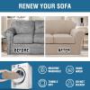 imageHVERSAILTEX Couch Cover Set for Sofa and Loveseat Stretch 4 Piece Sofa Covers for 3 Cushion Couch3 Piece Loveseat Covers for 2 Cushion Couch Feature Thicker Jacquard Fabric DoveSand
