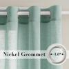 imageHVERSAILTEX Curtains 96 inches Long Linen CurtainsNatural Linen Blended Sheer CurtainPanelsDrapes for Living Room Home Decorative Privacy Window Treatment Nickel Grommets NaturalSea Mist