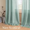 imageHVERSAILTEX Curtains 96 inches Long Linen CurtainsNatural Linen Blended Sheer CurtainPanelsDrapes for Living Room Home Decorative Privacy Window Treatment Nickel Grommets NaturalSea Mist