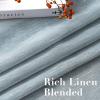 imageHVERSAILTEX Curtains 96 inches Long Linen CurtainsNatural Linen Blended Sheer CurtainPanelsDrapes for Living Room Home Decorative Privacy Window Treatment Nickel Grommets NaturalTeal