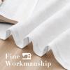 imageHVERSAILTEX Curtains 96 inches Long Linen CurtainsNatural Linen Blended Sheer CurtainPanelsDrapes for Living Room Home Decorative Privacy Window Treatment Nickel Grommets NaturalPure White