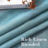 imageHVERSAILTEX Curtains 96 inches Long Linen CurtainsNatural Linen Blended Sheer CurtainPanelsDrapes for Living Room Home Decorative Privacy Window Treatment Nickel Grommets NaturalTurquoise