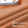 imageHVERSAILTEX Curtains 96 inches Long Linen CurtainsNatural Linen Blended Sheer CurtainPanelsDrapes for Living Room Home Decorative Privacy Window Treatment Nickel Grommets NaturalOrange