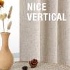 imageHVERSAILTEX Faux Linen 100 Blackout Curtains for Bedroom 84 inches Long Thermal Insulated Textured Linen Look Curtain Back TabRod PocketHook Belt Draperies 2 Panels 52 x 84 Inch IvoryNatural