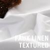 imageHVERSAILTEX Faux Linen 100 Blackout Curtains for Bedroom 84 inches Long Thermal Insulated Textured Linen Look Curtain Back TabRod PocketHook Belt Draperies 2 Panels 52 x 84 Inch IvoryPure White