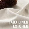 imageHVERSAILTEX Faux Linen 100 Blackout Curtains for Bedroom 84 inches Long Thermal Insulated Textured Linen Look Curtain Back TabRod PocketHook Belt Draperies 2 Panels 52 x 84 Inch IvoryIvory