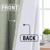 imageHVERSAILTEX Faux Linen 100 Blackout Curtains for Bedroom 84 inches Long Thermal Insulated Textured Linen Look Curtain Back TabRod PocketHook Belt Draperies 2 Panels 52 x 84 Inch IvorySage