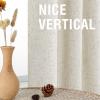 imageHVERSAILTEX Faux Linen 100 Blackout Curtains for Bedroom 84 inches Long Thermal Insulated Textured Linen Look Curtain Back TabRod PocketHook Belt Draperies 2 Panels 52 x 84 Inch IvoryAntique White