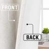 imageHVERSAILTEX Faux Linen 100 Blackout Curtains for Bedroom 84 inches Long Thermal Insulated Textured Linen Look Curtain Back TabRod PocketHook Belt Draperies 2 Panels 52 x 84 Inch IvoryIvory